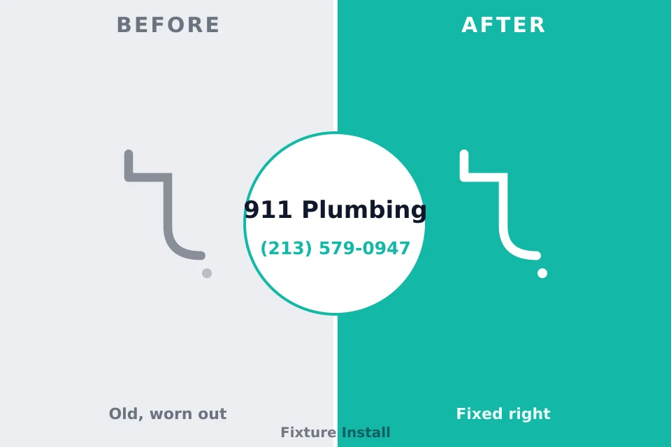 Before and after: plumbing repair Webster City, IA